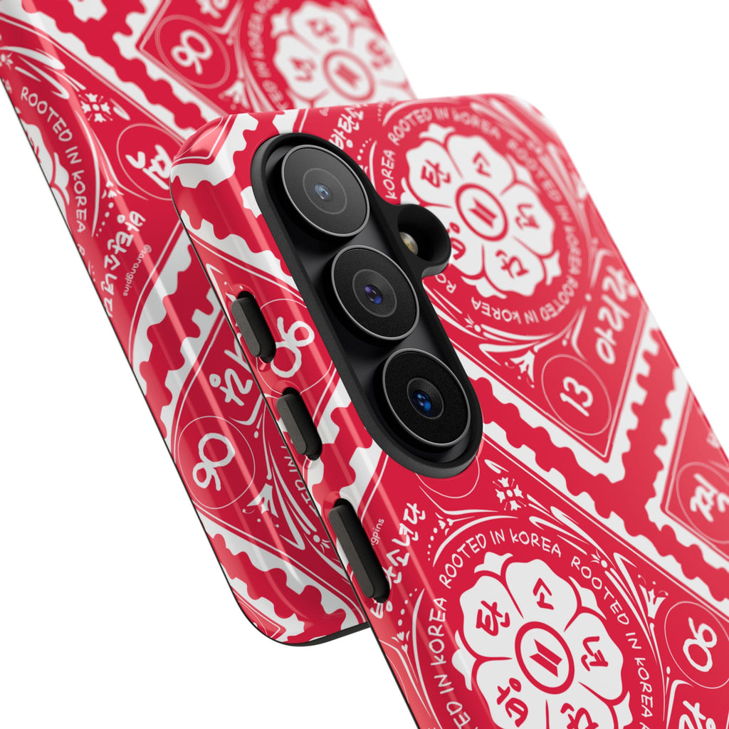 Phone Case - Red Patterned Bandana Design (Tough Cases)