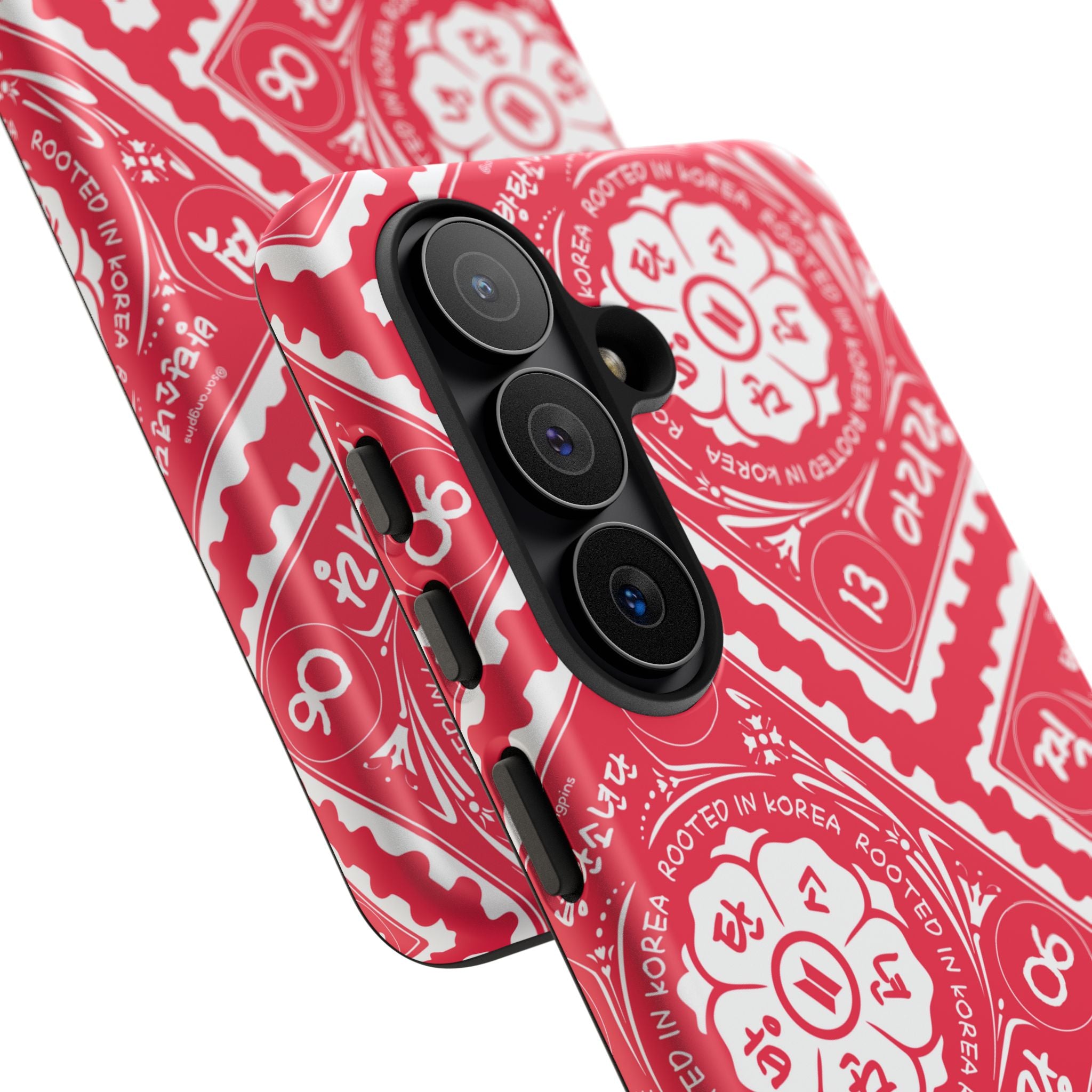 Phone Case - Red Patterned Bandana Design (Tough Cases)