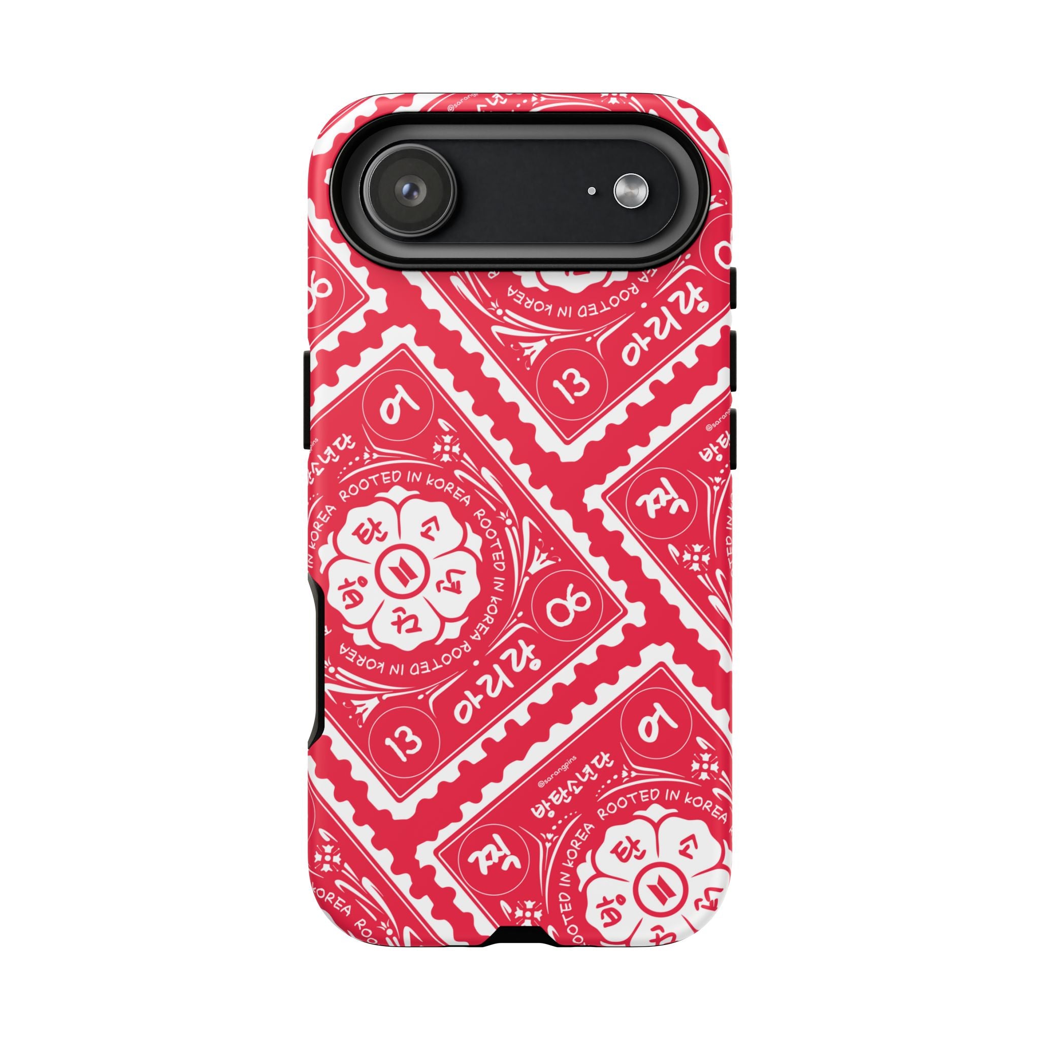 Phone Case - Red Patterned Bandana Design (Tough Cases)
