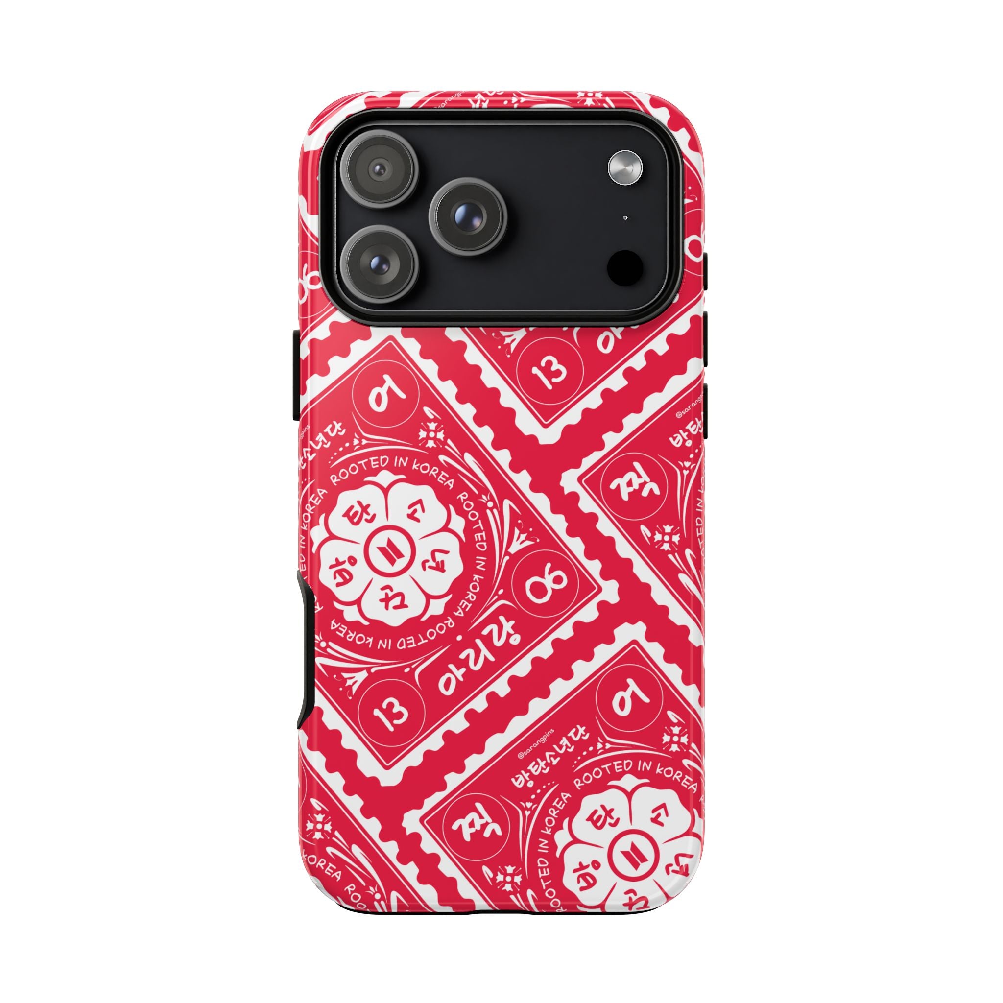Phone Case - Red Patterned Bandana Design (Tough Cases)