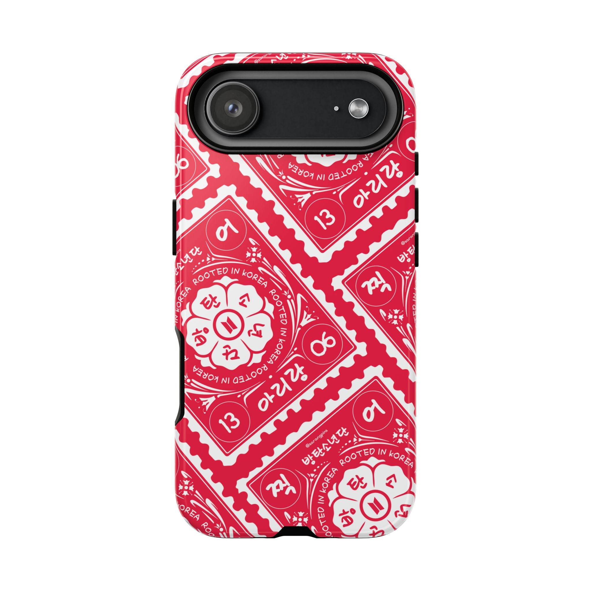 Phone Case - Red Patterned Bandana Design (Tough Cases)