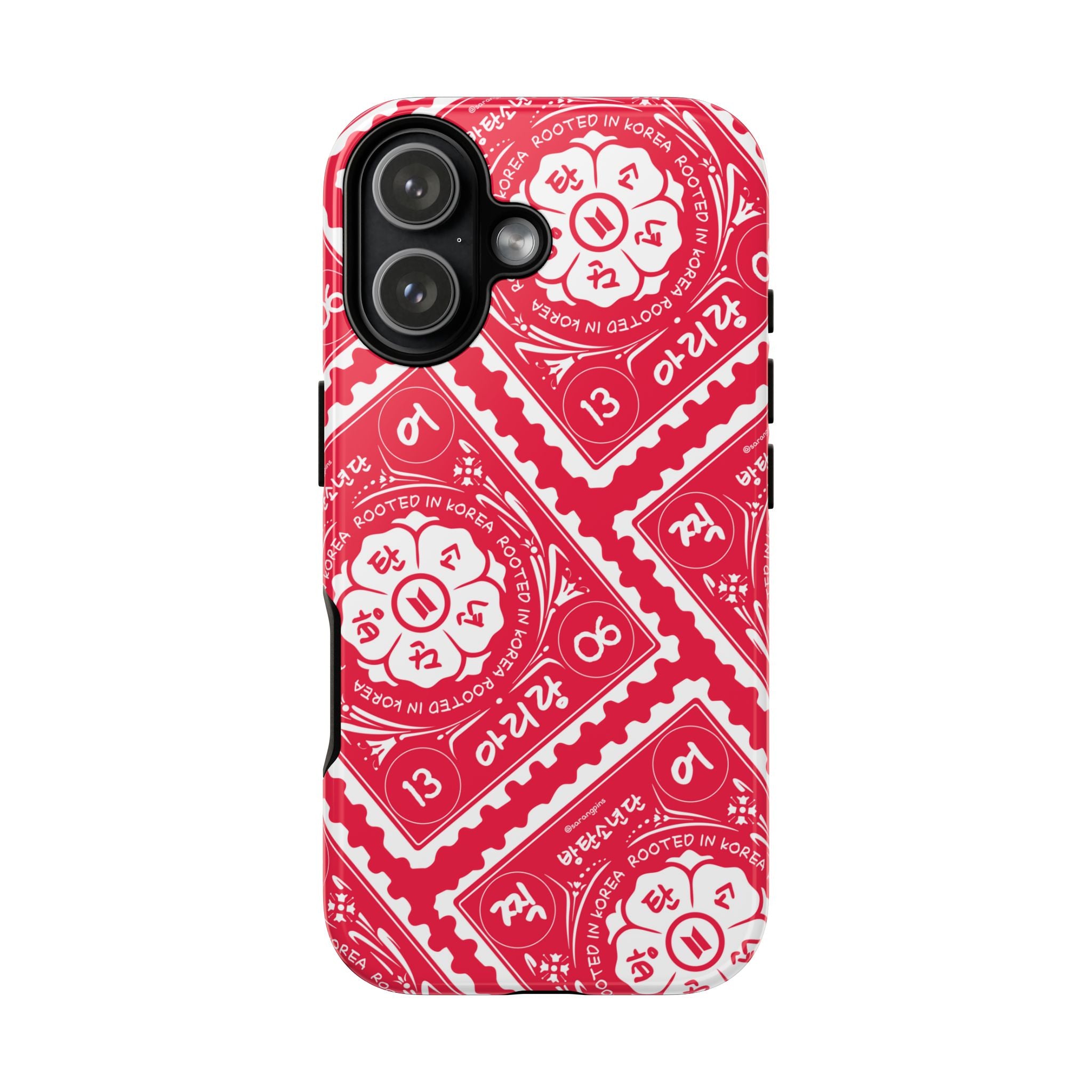Phone Case - Red Patterned Bandana Design (Tough Cases)