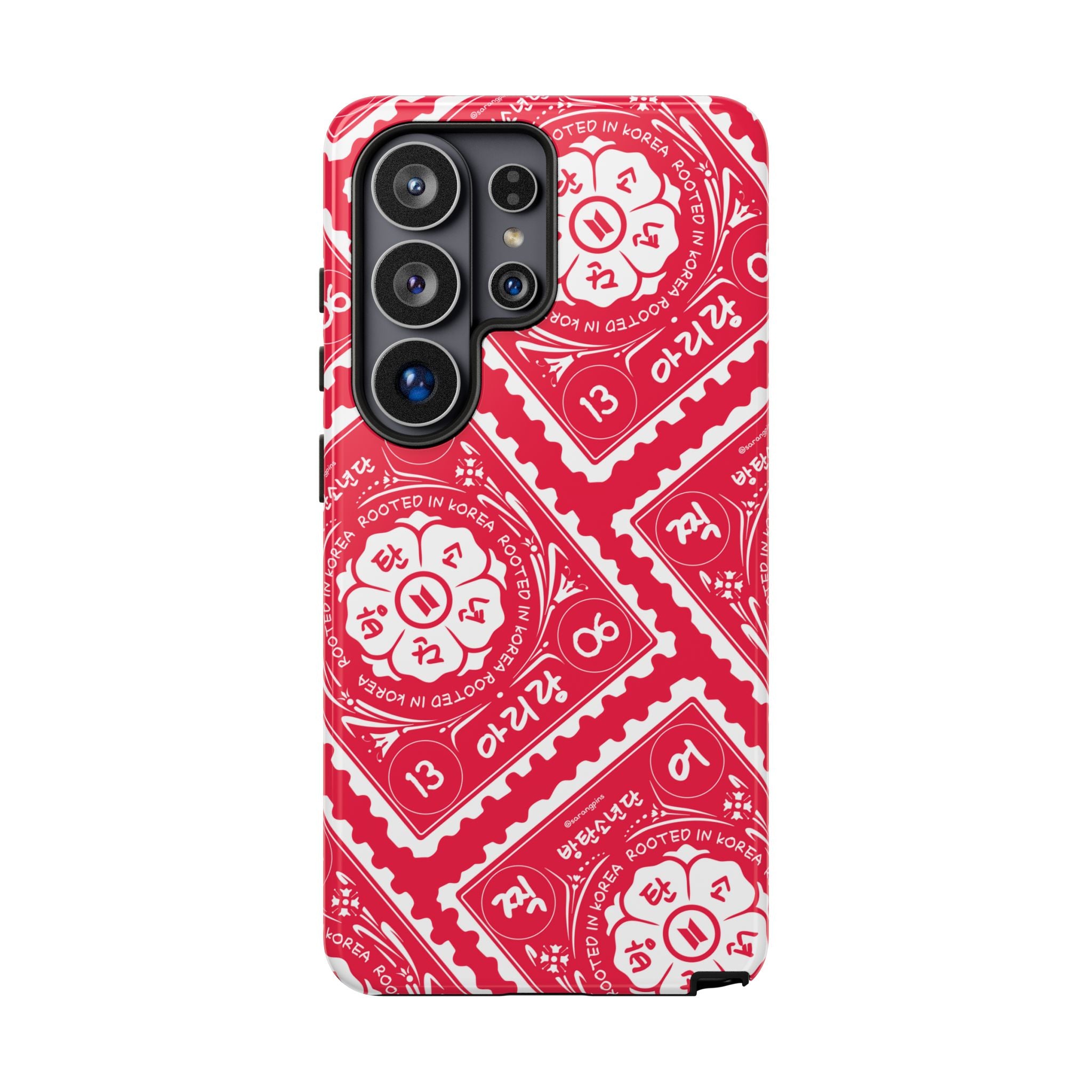 Phone Case - Red Patterned Bandana Design (Tough Cases)