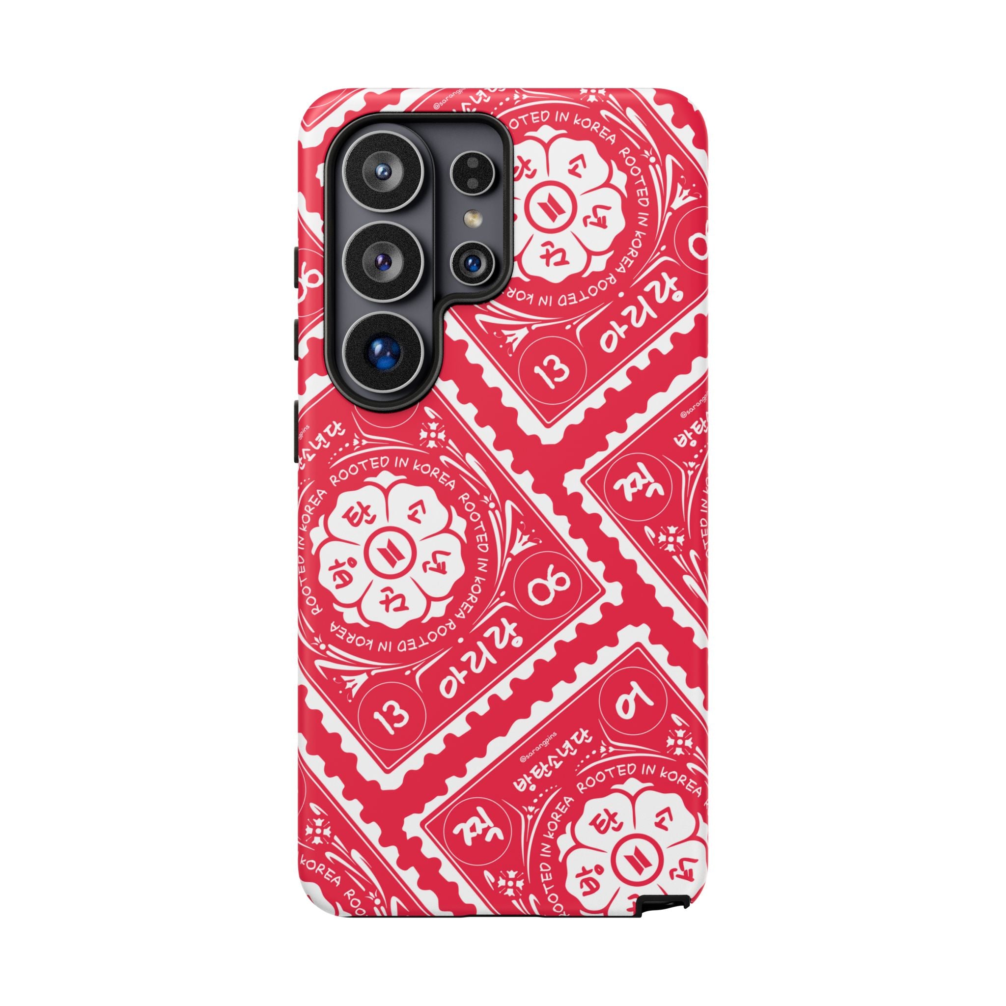Phone Case - Red Patterned Bandana Design (Tough Cases)