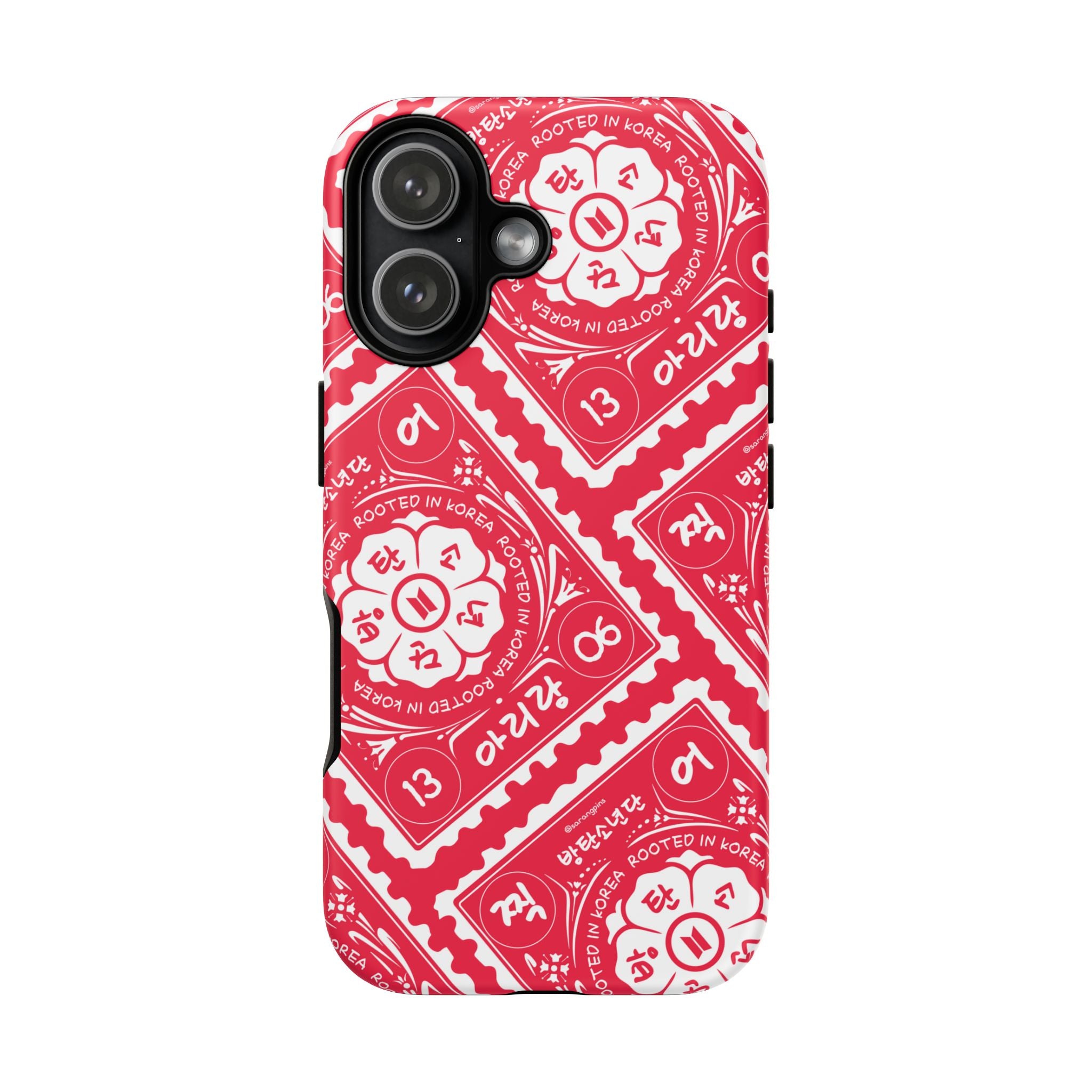 Phone Case - Red Patterned Bandana Design (Tough Cases)