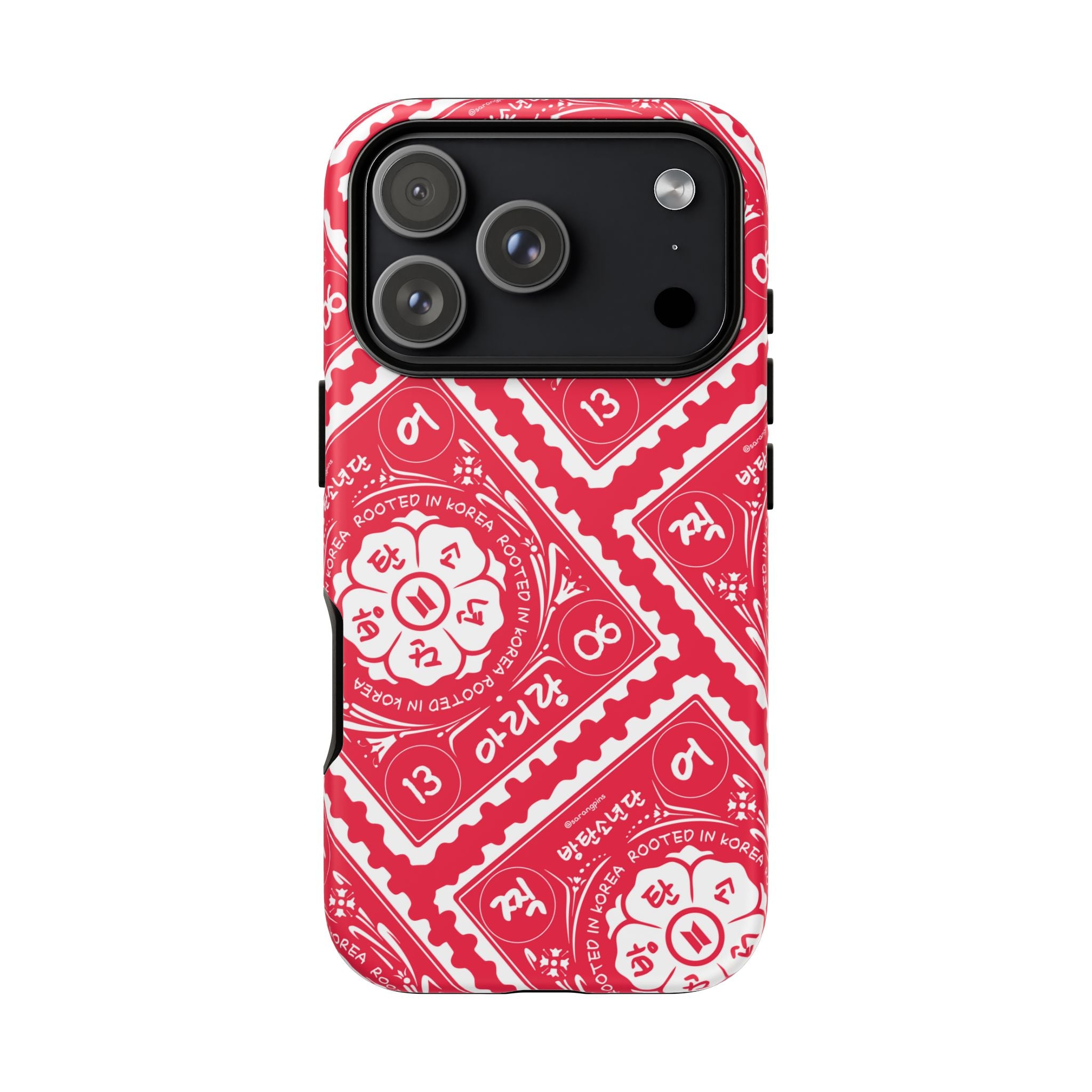 Phone Case - Red Patterned Bandana Design (Tough Cases)